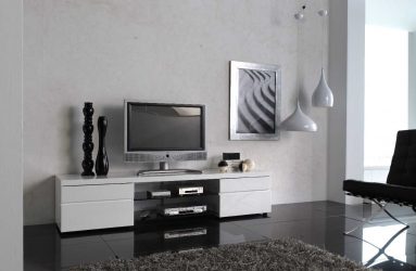 Bàn cạnh giường ngủ theo phong cách hiện đại: 200+ (Ảnh) Ý tưởng ban đầu cho TV (góc, trắng, kính)