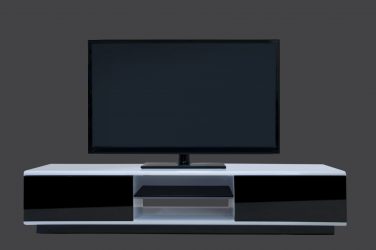 Κομοδίνα σε μοντέρνο στυλ: 200+ (φωτογραφία) Πρωτότυπες ιδέες για τηλεόραση (γωνία, άσπρο, γυαλί)