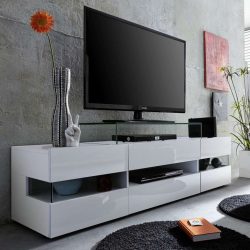 Mesas de cabeceira em estilo moderno: 200 + (Foto) Idéias originais para TV (canto, branco, vidro)