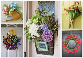 Idées cool avec leurs propres mains: Décorations sur la porte pour toutes les occasions (80 + Photo). Design saisonnier et à thème (+ Avis)