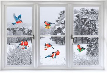 Come fare le decorazioni sulle finestre di carta con le proprie mani? (Più di 150 foto). Incontriamo splendidamente il nuovo Anno dei cani 2018