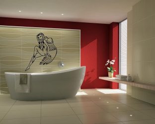 화장실이없는 세련된 욕실 디자인 (+100 사진) - 편안함과 결합 된 아름다움