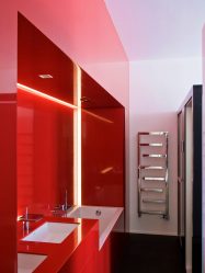 การออกแบบห้องน้ำที่ทันสมัยโดยไม่มีห้องสุขา (+100 ภาพ) - ความงามที่ผสานเข้ากับความสะดวกสบาย