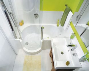 การออกแบบห้องน้ำที่ทันสมัยโดยไม่มีห้องสุขา (+100 ภาพ) - ความงามที่ผสานเข้ากับความสะดวกสบาย