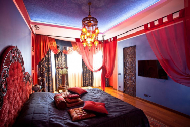 Design im orientalischen Stil: Anmut und Freude im Innenraum. 215+ (Fotos) anspruchsvolles Design (in Küche, Wohnzimmer, Schlafzimmer)