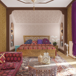 Design im orientalischen Stil: Anmut und Freude im Innenraum. 215+ (Fotos) anspruchsvolles Design (in Küche, Wohnzimmer, Schlafzimmer)
