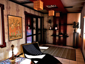 Diseño en estilo oriental: Gracia y encanto en el interior. 215+ (Fotos) diseño sofisticado (en la cocina, sala de estar, dormitorio)