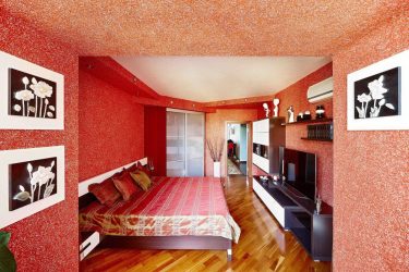 Flüssige Tapete im Inneren gewöhnlicher Räume (über 150 Fotos): Merkmale der Verwendung