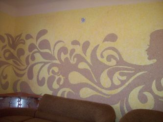 Liquid wallpaper in the interior of ordinary rooms (150+ Photos): Features of use