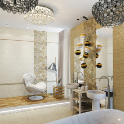اللون الذهبي في الداخل - تصميم أنيق بين الفخامة والرفاهية (205+ صورة للمطبخ وغرفة النوم وغرفة المعيشة)