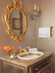 اللون الذهبي في الداخل - تصميم أنيق بين الفخامة والرفاهية (205+ صورة للمطبخ وغرفة النوم وغرفة المعيشة)