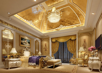 Golden color in the interior - Elegant design among luxury and luxury (205+ Photo of kitchen, bedroom, living room)